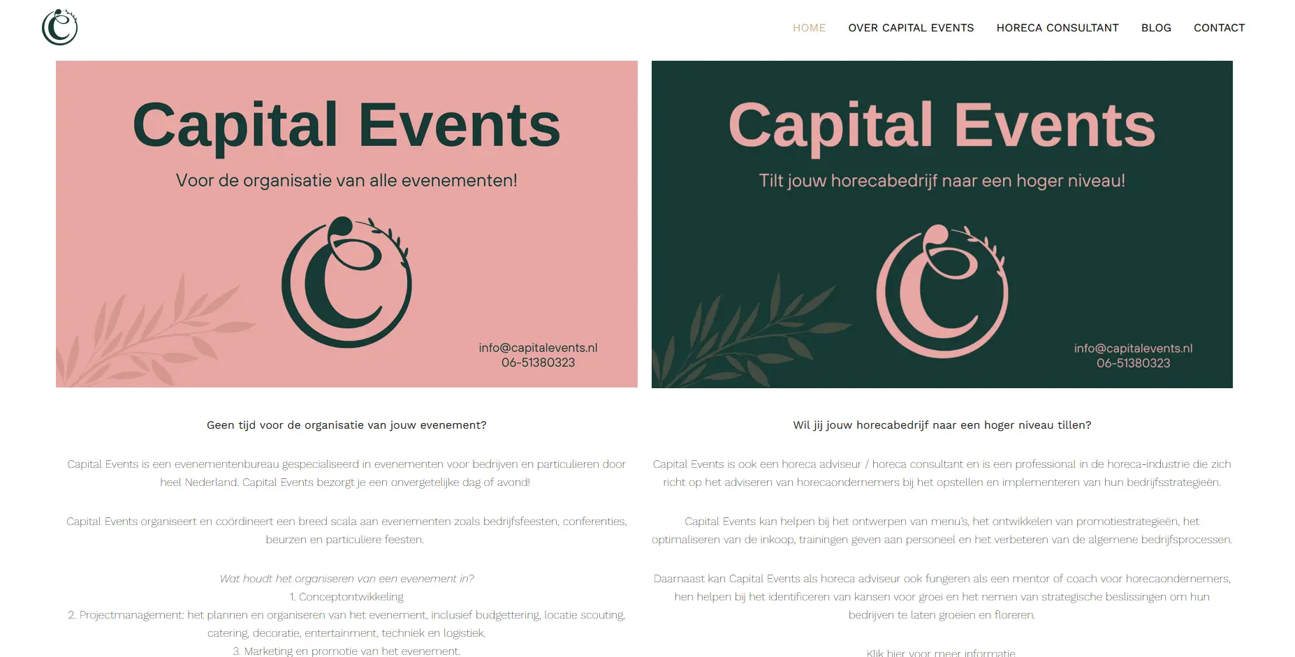 WordPress website optimalisatie voor ondernemers 2 before