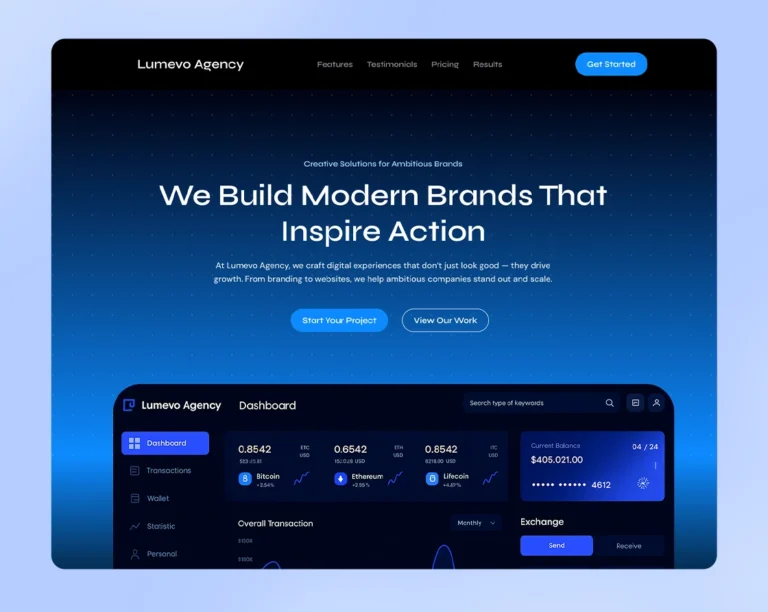 Wordpress Website Branding Bureau 44 saas website